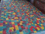 Укладка тротуарной плитки Колор Микс (Color Mix)